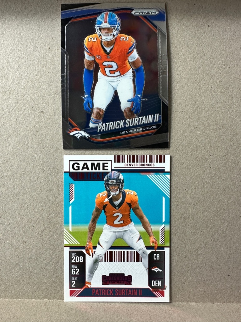 Bo Nix + 3 Patrick Surtain II rookies w/ Bonitto/Sutton/Mims Broncos lot of 18 - Picture 6 of 15